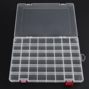 48 Grids Compartment Plastic Storage Box Jewelry Earring Box Bead Screw Container Home Storage Case Display Organizer Container 1
