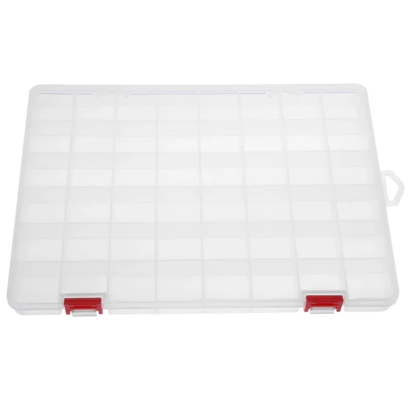 48 Grids Compartment Plastic Storage Box Jewelry Earring Box Bead Screw Container Home Storage Case Display Organizer Container 5