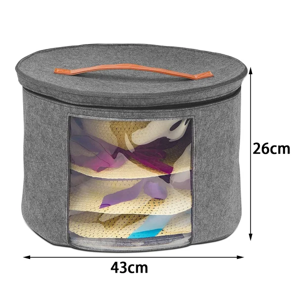 Holder Bag Felt Storage Box Dust Case Household Goods Sundries Storage Hats Bucket Clothes Organizers Large Capacity Travel Bags 6