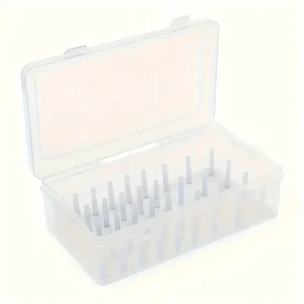 42 Axis Sewing Threads Box Bobbins Storage Case Transparent Needle Spool 24 Grids Organizer Household DIY Sewing Accessories 5