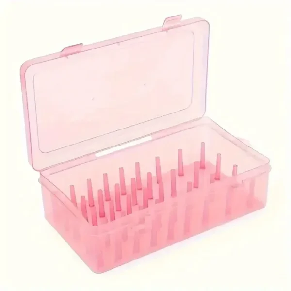 42 Axis Sewing Threads Box Bobbins Storage Case Transparent Needle Spool 24 Grids Organizer Household DIY Sewing Accessories 6