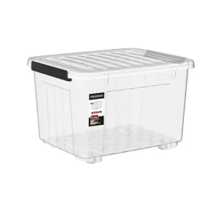 1PC Transparent with Lid Storage Box Collection Container Case Toys Organizers Box Household Snacks Makeup Sorting Storage Boxs 1