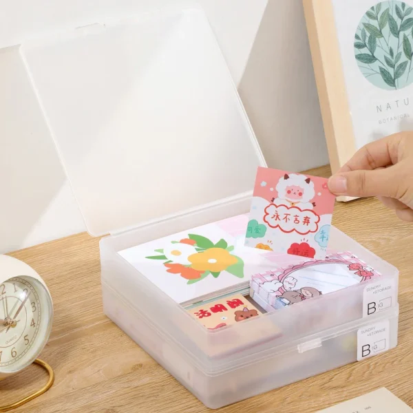 Transparent Plastic Boxes Playing Cards Container PP Storage Case Packing Poker Game Card Box For Board Games Card Organizers 2