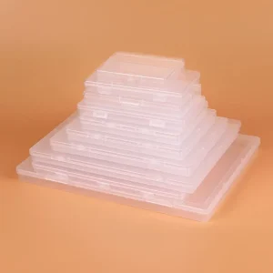 Mini Plastic Box Rectangular Box Translucent Box Packing Box Storage Box Dustproof Solid Strong Jewelry Storage Case Container 1