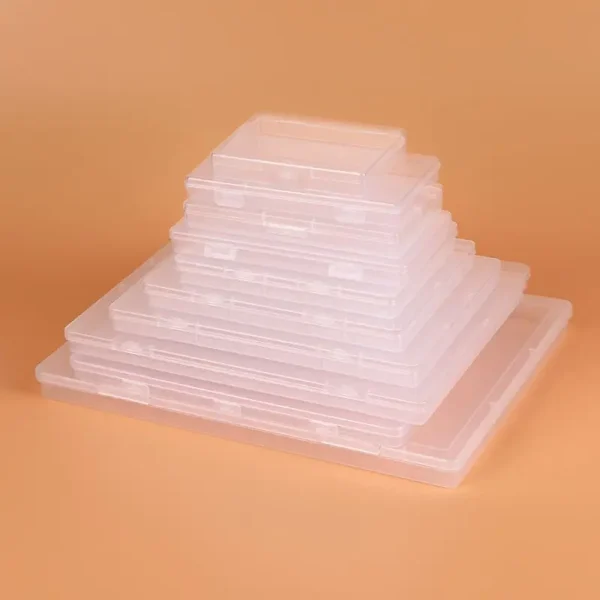Mini Plastic Box Rectangular Box Translucent Box Packing Box Storage Box Dustproof Solid Strong Jewelry Storage Case Container 1