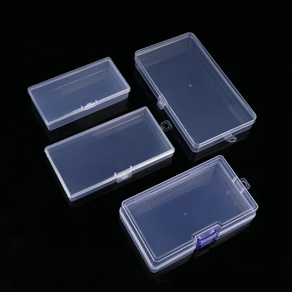 Mini Plastic Box Rectangular Box Translucent Box Packing Box Storage Box Dustproof Solid Strong Jewelry Storage Case Container 3
