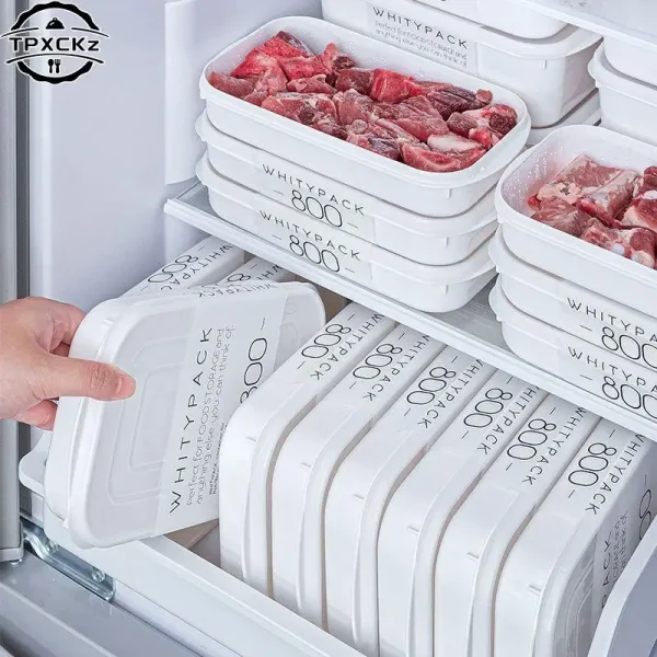 Japanese Frozen Meat Packaging Box Food Grade Refrigerator Storage Fruit Vegetable Preservation Prepare The Dishes Divided Box 1