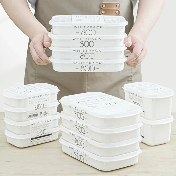 Japanese Frozen Meat Packaging Box Food Grade Refrigerator Storage Fruit Vegetable Preservation Prepare The Dishes Divided Box 2