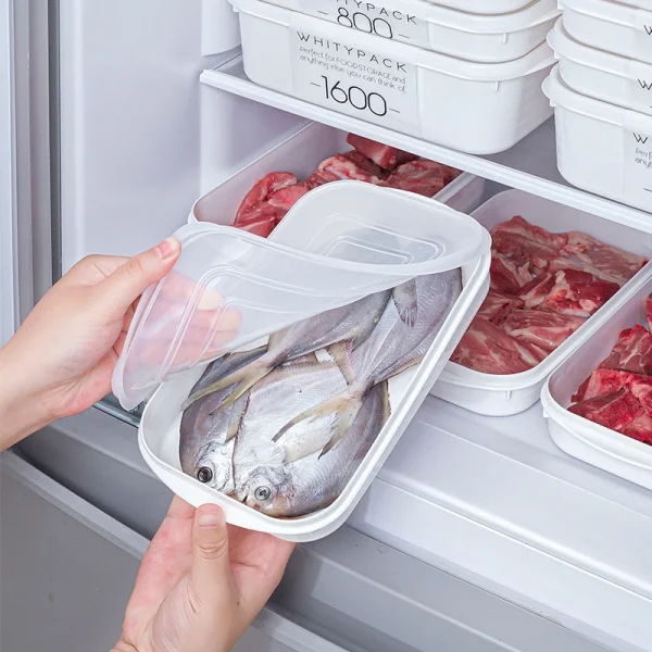 Japanese Frozen Meat Packaging Box Food Grade Refrigerator Storage Fruit Vegetable Preservation Prepare The Dishes Divided Box 3