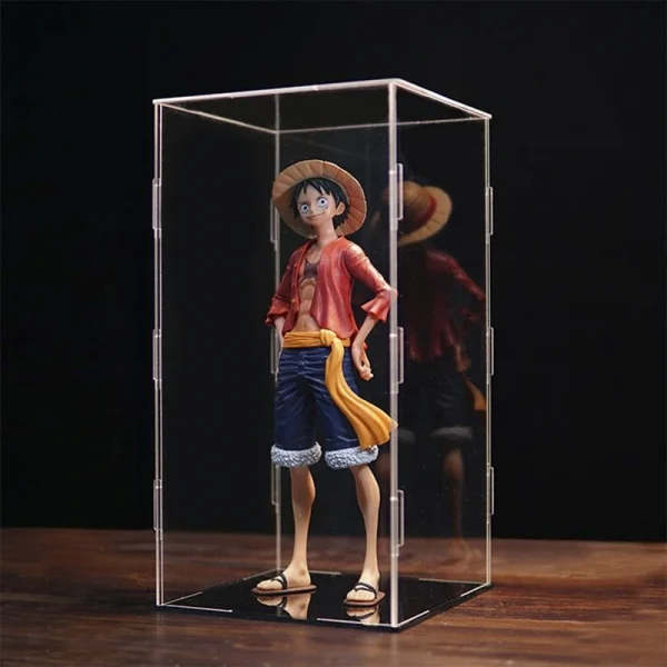 Acrylic Display Case Figures Storage Box Clear Small Assemble Dustproof Showcase for Building blocks ,Toy Dolls,Car Model 2
