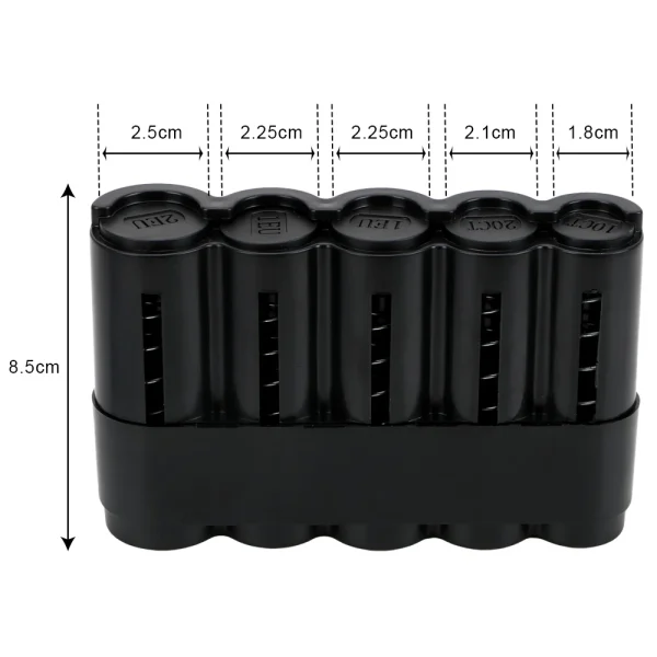 HILIFE Coin Storage Box With Adjustment Pad 20/30/50/100PCS Adjustable Wooden Commemorative Coin Collection Case Holder Capsules 6