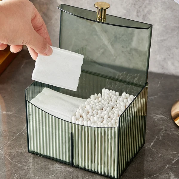 Cotton Pad Storage Box Jewelry Box Cotton Swab Transparent Storage Box Make Up Organizer Lipstick Holder Cosmetics Organizer 5
