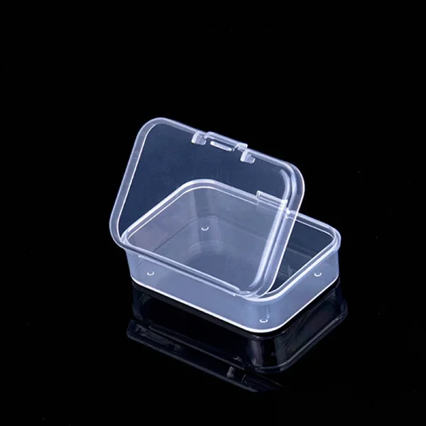 Mini Boxes Rectangle Clear Plastic Jewelry Storage Case Container Packaging Box for Earrings Rings Beads Collecting Small Items 6