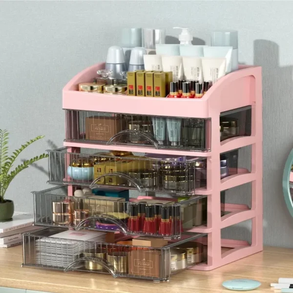 Storage box Multifunctional debris storage box Drawer-style dressing table Office desk Cosmetics multi-layer storage cabinet 4