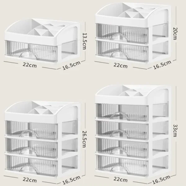 Storage box Multifunctional debris storage box Drawer-style dressing table Office desk Cosmetics multi-layer storage cabinet 6