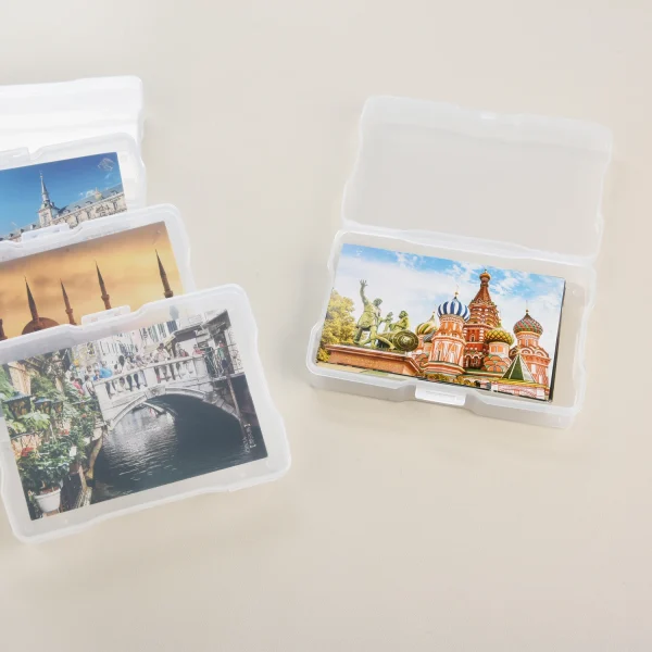 8 Pcs Clear Photo Case 4" x 6" Photo Storage Boxes - Photo Organizer Cases Photo Keeper Picture Storage Containers Box 4