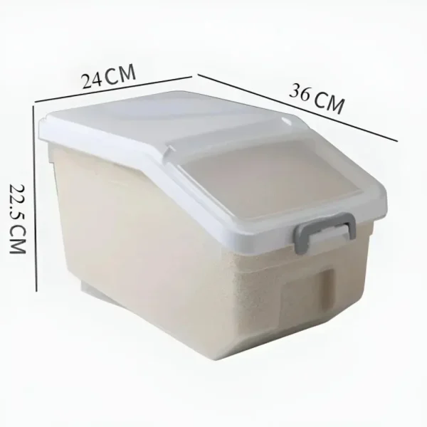 10KG Kitchen Rice Storage Box Insect Proof and Moisture Proof Dispenser Flour Cereal Bucket Kitchen Organizer Food Container 6