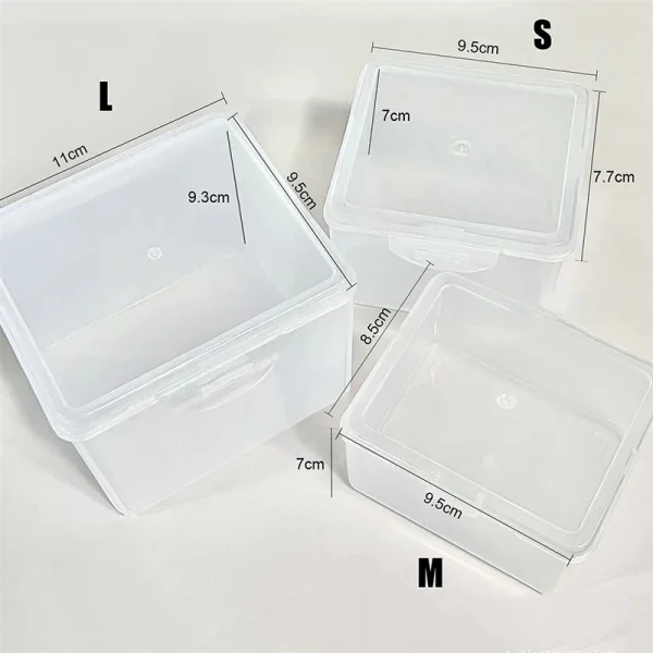 Photocards Storage Box Transparent Stickers Korea Idol Card Holder Desk Storage Organizer Classification Box Stationery 3