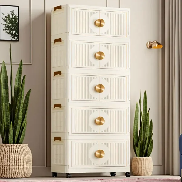 Multi-specification Large Capacity Storage Cabinet Multifunction Foldable Closet Organizer Sundries Cabinet 2
