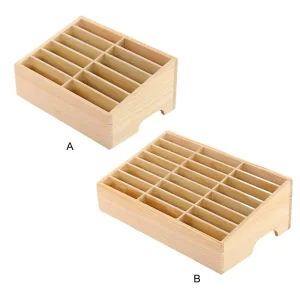 24/12 Cells Mobile Phone Storage Box - Clear Texture Light And Convenient Large Capacity Stable And Thick Easy To Take Organizer 1