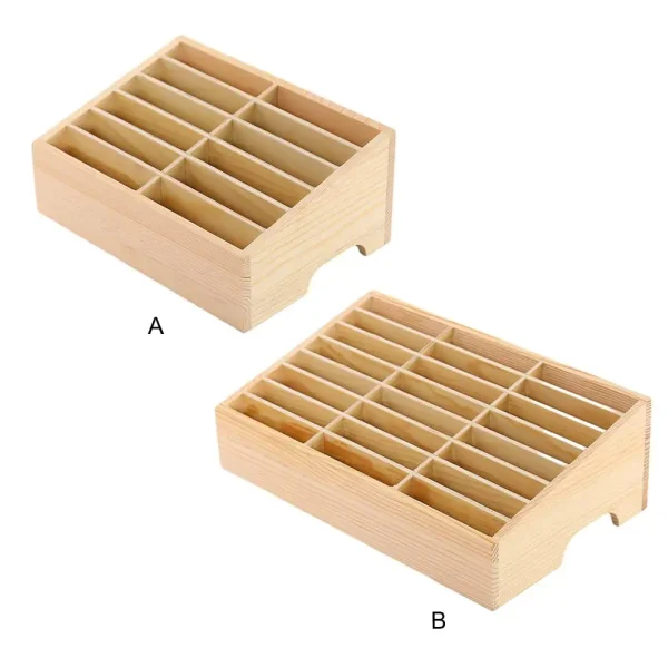 24/12 Cells Mobile Phone Storage Box - Clear Texture Light And Convenient Large Capacity Stable And Thick Easy To Take Organizer 1
