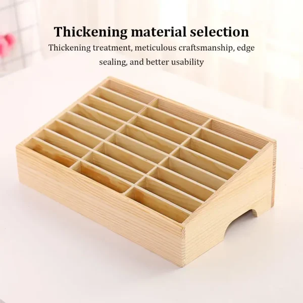 24/12 Cells Mobile Phone Storage Box - Clear Texture Light And Convenient Large Capacity Stable And Thick Easy To Take Organizer 2