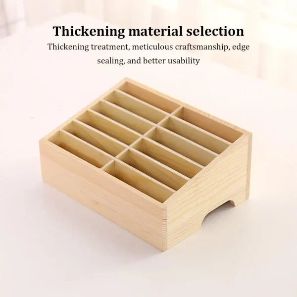 24/12 Cells Mobile Phone Storage Box - Clear Texture Light And Convenient Large Capacity Stable And Thick Easy To Take Organizer 3