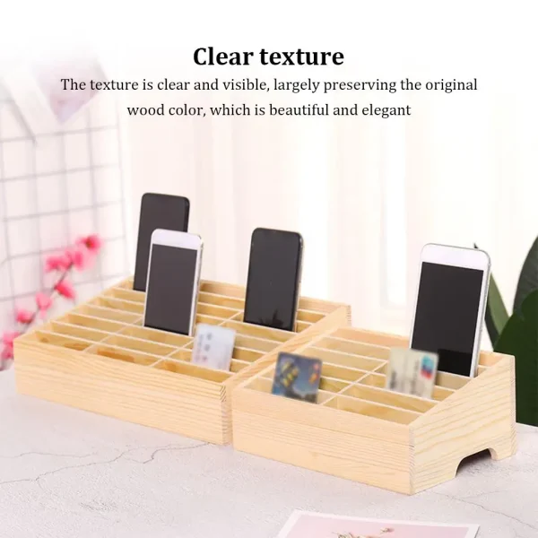 24/12 Cells Mobile Phone Storage Box - Clear Texture Light And Convenient Large Capacity Stable And Thick Easy To Take Organizer 4
