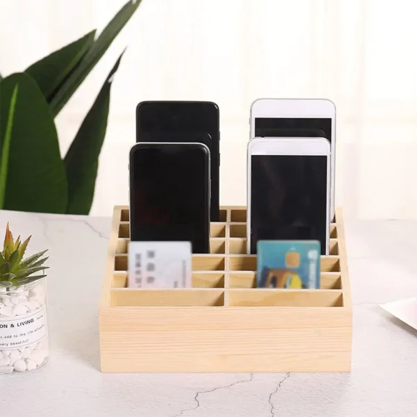 24/12 Cells Mobile Phone Storage Box - Clear Texture Light And Convenient Large Capacity Stable And Thick Easy To Take Organizer 5