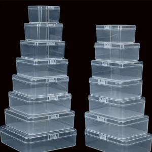 Transparent PP plastic box rectangular square  jointed packaging box 1
