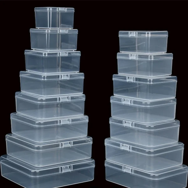 Transparent PP plastic box rectangular square  jointed packaging box 1