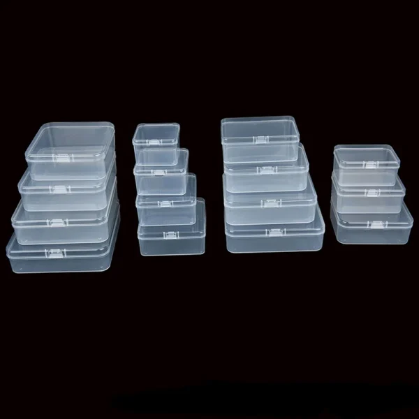 Transparent PP plastic box rectangular square  jointed packaging box 6
