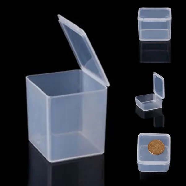 Mini Plastic Rectangular Storage Box Translucent Packing Box Dustproof Durable Strong Jewelry Beads Crafts Case Storage Case 1