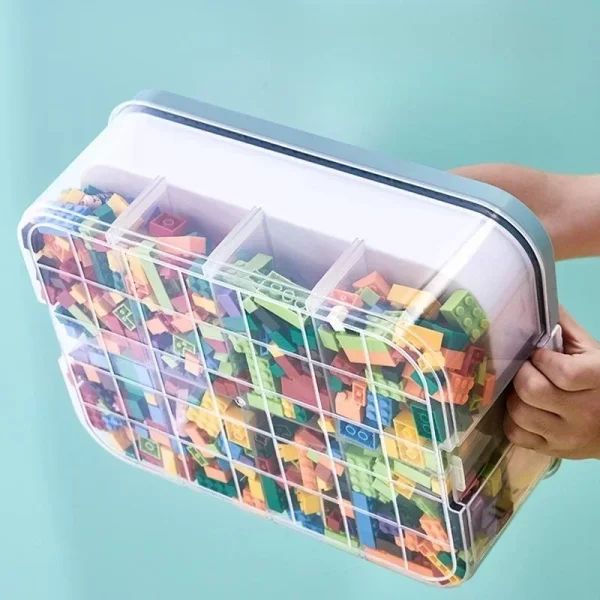 Plastic Lego Storage Box Children Jigsaw Puzzle Building Block Lego Container Classification Part Sort Box Kidroom Toy Organizer 5