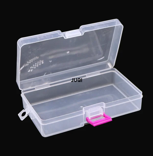 Transparent Plastic Storage Jewelry Box Empty storage box Container For Beads Earring Box For Jewelry Rectangle Case 146*85*35mm 5