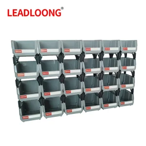 6/24 Pcs Gray Color Parts Storage Box Home Garage Tool Box Screws Craft Cabinet Plastic Tool Screws Box Tray Organize Box 1