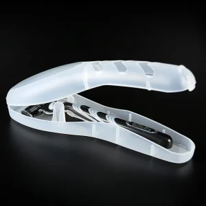 Men's Shaver Storage Box Transparent Plastic Holder Portable Travel Razor Case Shaving Box Containers 1