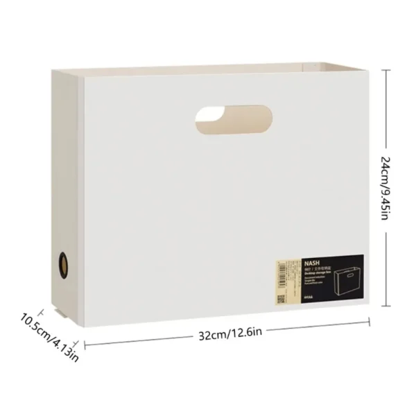 Gifts Plastic File Box Large Capacity Foldable A4 Storage Box Stationery Supplies Foldable Desk Organizer 6