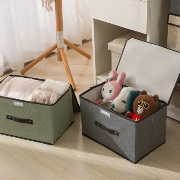 Nonwoven Dustproof Foldable Clothing Storage Box MultiFunction Organizer for Underwear Sundries and Home Organization Solution 2