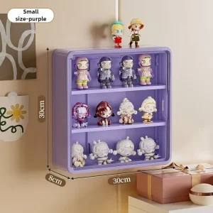 Blind Box Storage Display Rack For Pop Mart Wall Mounted Transparent Figurine Display Case Landscaping Box Dust-proof Cabinet 1