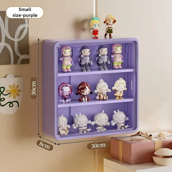 Blind Box Storage Display Rack For Pop Mart Wall Mounted Transparent Figurine Display Case Landscaping Box Dust-proof Cabinet 1