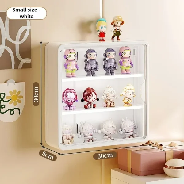 Blind Box Storage Display Rack For Pop Mart Wall Mounted Transparent Figurine Display Case Landscaping Box Dust-proof Cabinet 2