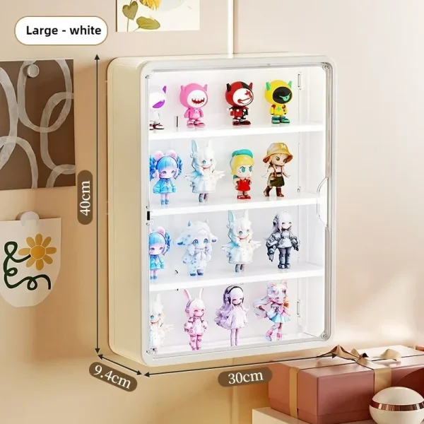 Blind Box Storage Display Rack For Pop Mart Wall Mounted Transparent Figurine Display Case Landscaping Box Dust-proof Cabinet 4