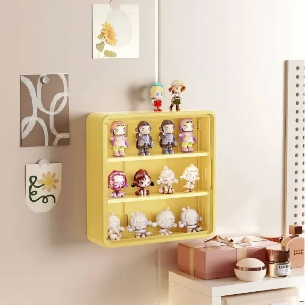 Blind Box Storage Display Rack For Pop Mart Wall Mounted Transparent Figurine Display Case Landscaping Box Dust-proof Cabinet 6