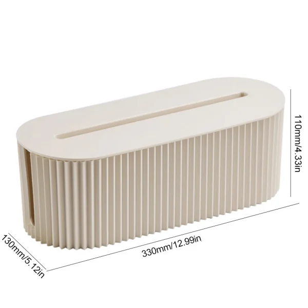 Cable Tidy Box Desktop Cord Organizer Large Capacity Power Stripe Organizer Cord Safety Storage Box for Hiding Messy Cables 6