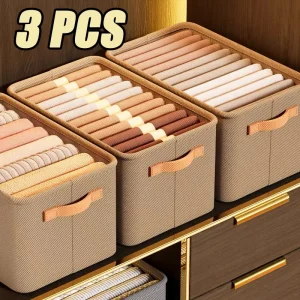 1/3PCS Collapsible Clothing Organizer Closet Clothes Pants Storage Organizer Closet Organizer Drawer Organizer Toy Storage 1