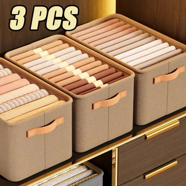 1/3PCS Collapsible Clothing Organizer Closet Clothes Pants Storage Organizer Closet Organizer Drawer Organizer Toy Storage 1