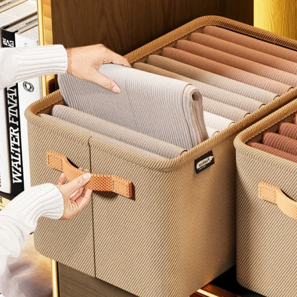 1/3PCS Collapsible Clothing Organizer Closet Clothes Pants Storage Organizer Closet Organizer Drawer Organizer Toy Storage 2