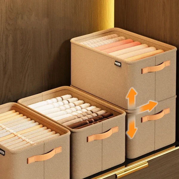 1/3PCS Collapsible Clothing Organizer Closet Clothes Pants Storage Organizer Closet Organizer Drawer Organizer Toy Storage 3