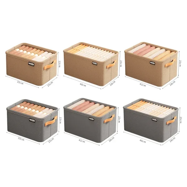 1/3PCS Collapsible Clothing Organizer Closet Clothes Pants Storage Organizer Closet Organizer Drawer Organizer Toy Storage 6